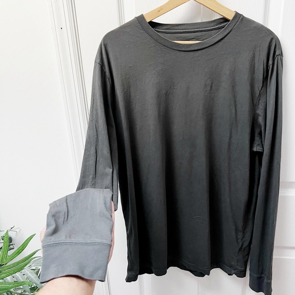 J. Crew Broken In Long Sleeve Crew Neck T-shirt in Gray - Picture 3 of 7